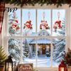 Decorative Window Hanging Ornaments 4Pcs Faux Diamond Art Kit for Christmas Tree, DIY Mini Diamonds Painting Creative Hobbies Adults Ornament