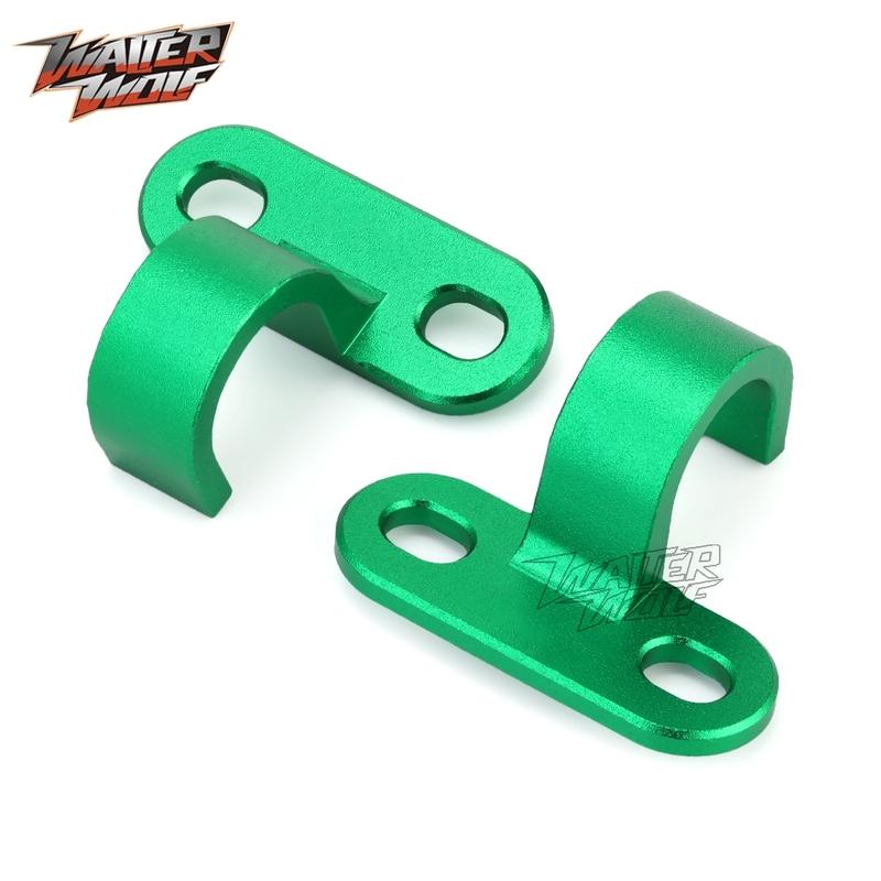 Brake Line Cable Clamp Holder For Kawasaki KLX450R KX450 KX250 KX250F KX450F KX KLX 450 450X 250 250X Brake Hose Guide Clips
