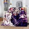 Customized Adventure Anime OVERLORD Fluffy Blanket Modern Fashion Flannel Warmth Sofa Throw Square Tourist