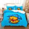 Yellow Duck Bedding Set Single Twin Full Queen King Size Little Duck Bed Set Aldult Kid Bedroom Duvetcover Sets 3D Print 016