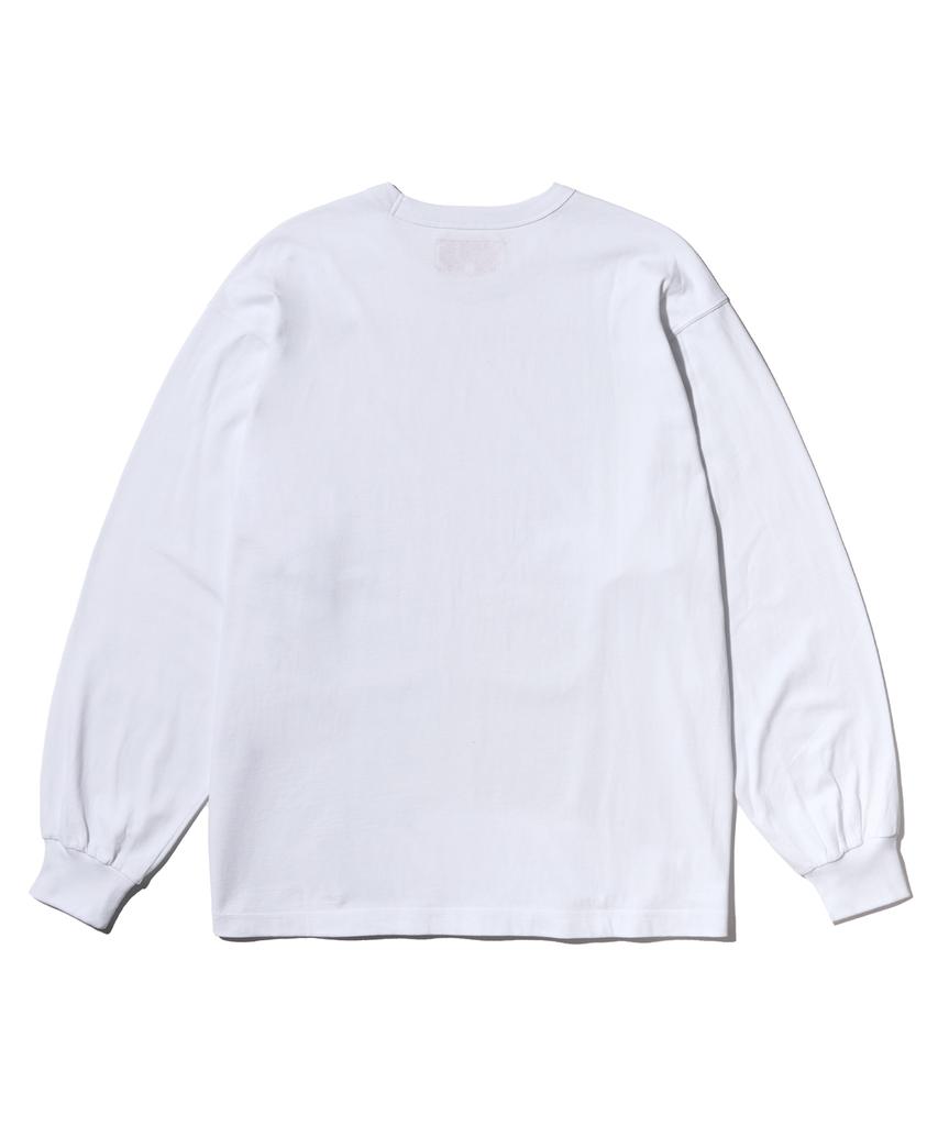 AECA Easy & Free Flag Long Sleeve-White