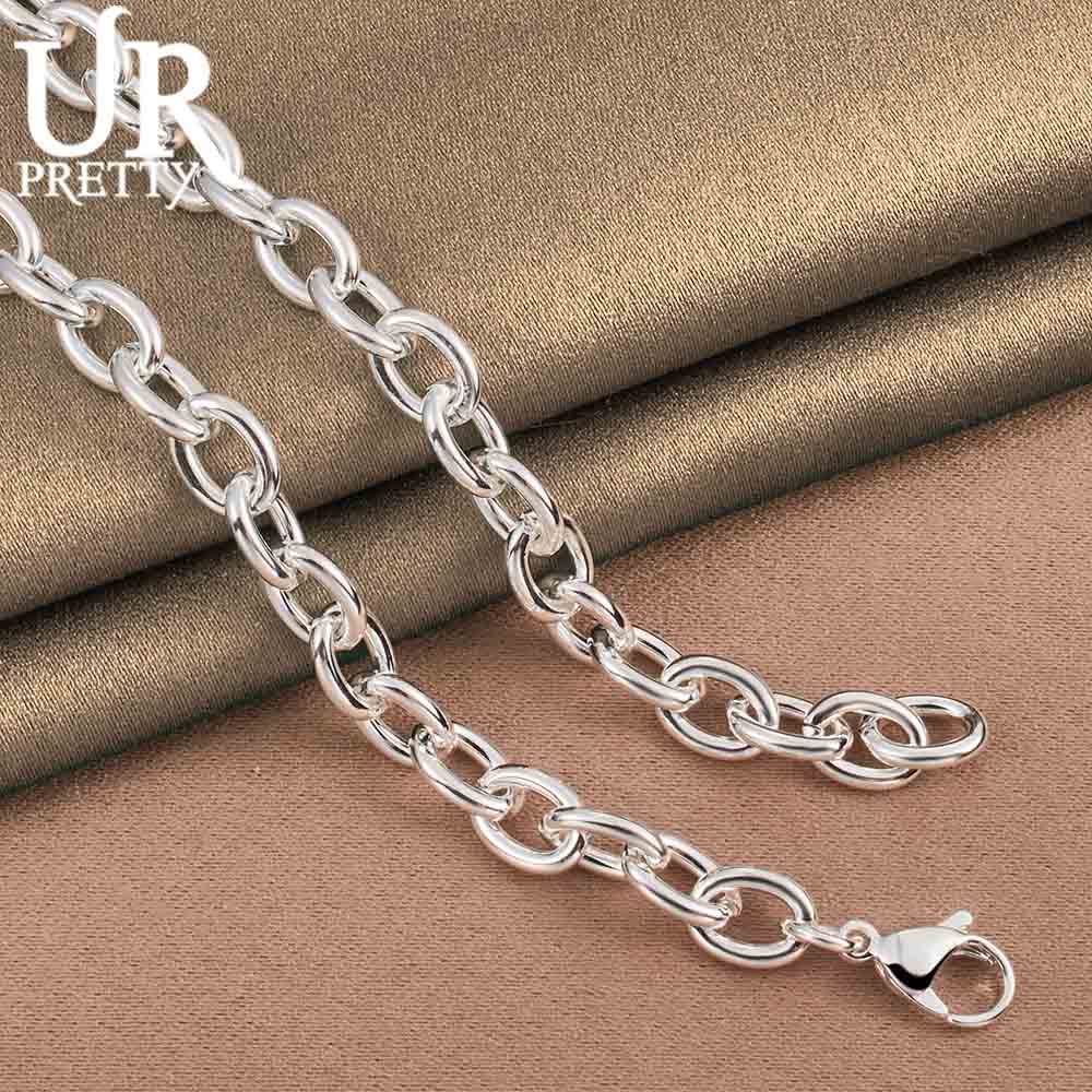 Ожерелье с О-образной цепочкой из стерлингового серебра 925 пробы, модные свадебные украшения