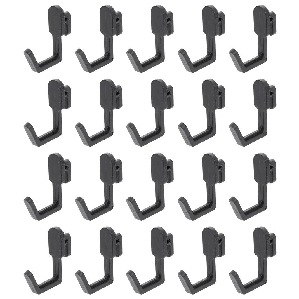 20Pcs Peg Board Hook J Shape Plastic Sturdy Organizer Display Storage Workshop Shelving Hook Garage Shelf Hanger