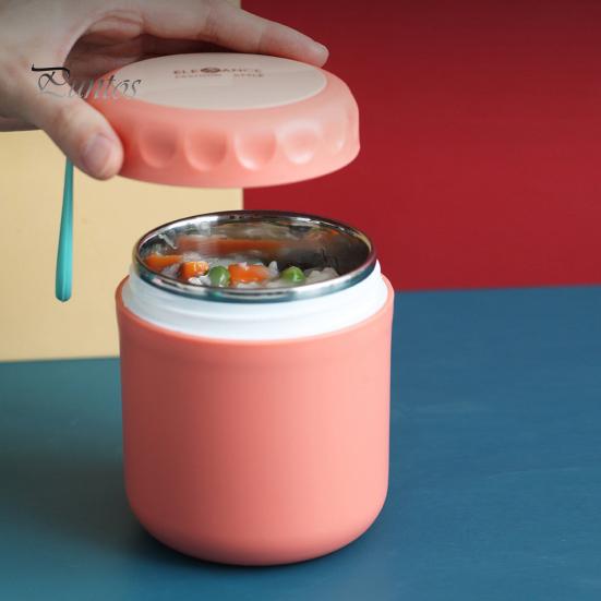 Изолированная герметичная термокружка для супа объемом 430 мл из нержавеющей стали для овсянки, молочной каши, семейного обеда