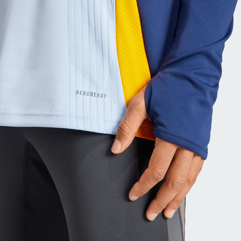 Adidas Футболка мужская Real Madrid Tiro 24 Pro Training с длинным рукавом, ярко-синяя IT5137