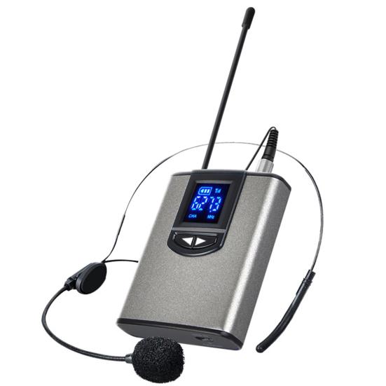 Портативный петличный/гарнитурный микрофон UHF, беспроводной обучающий микрофон, приемник-передатчик