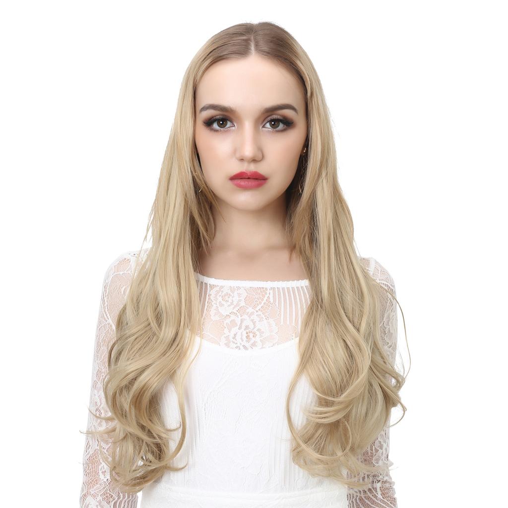 Wigs Have A Large Amount Of Hair, U-Shaped Hair Extensions, Women'S Fishing Line Wigs, Invisible Natural Long Curly Hair