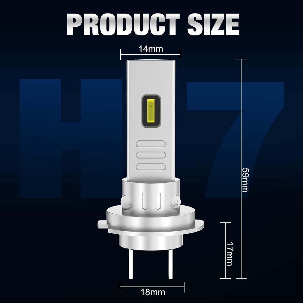 2 шт. 3-сторонние 20000LM H7 светодиодные автомобильные противотуманные фары Canbus мотоциклетные светодиодные фары для беспроводных CSP авто мини H7 мото фары авто противотуманные фары 6000K