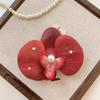 Cloth Flower Hair Clip Butterfly Orchid Girl Hair Clip Sweet Orchid Flower Hairpin  Women