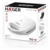 Sandwich Maker Haeger SM-75G.007A White 750 W