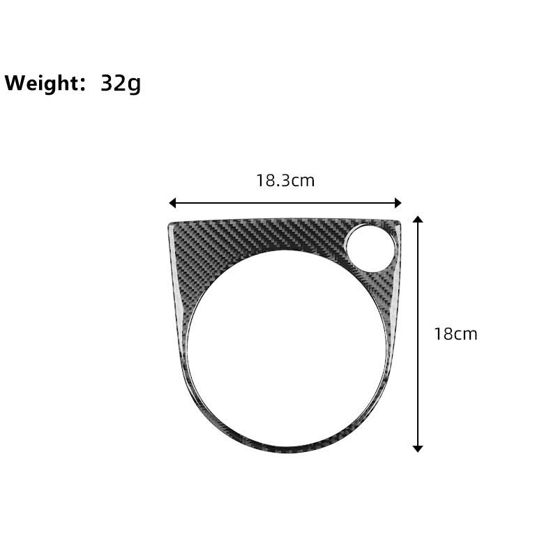 Накладка на панель передач из настоящего углеродного волокна для Volkswagen VW Beetle 2012-наклейка на панель переключения автомобиля, внутренняя отделка