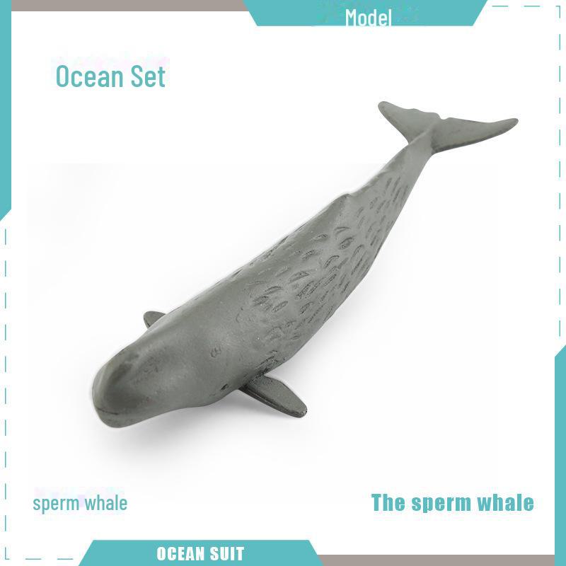 Набор моделей морских животных: Акула, черепаха, дельфин, кит, пингвин, краб и существа морского дна