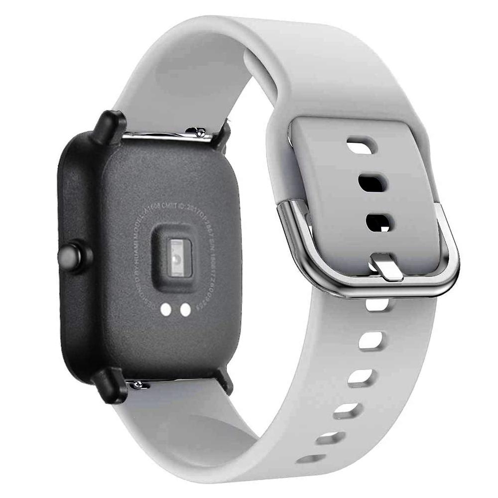 Силиконовый ремешок 20 мм/22 мм Для Amazfit GTS/2/2e/4/3/GTS2 Mini/GTR 4/47 мм/GTR2/2e/stratos 2 Браслет для часов Amazfit bip 6 5 3 ремешки