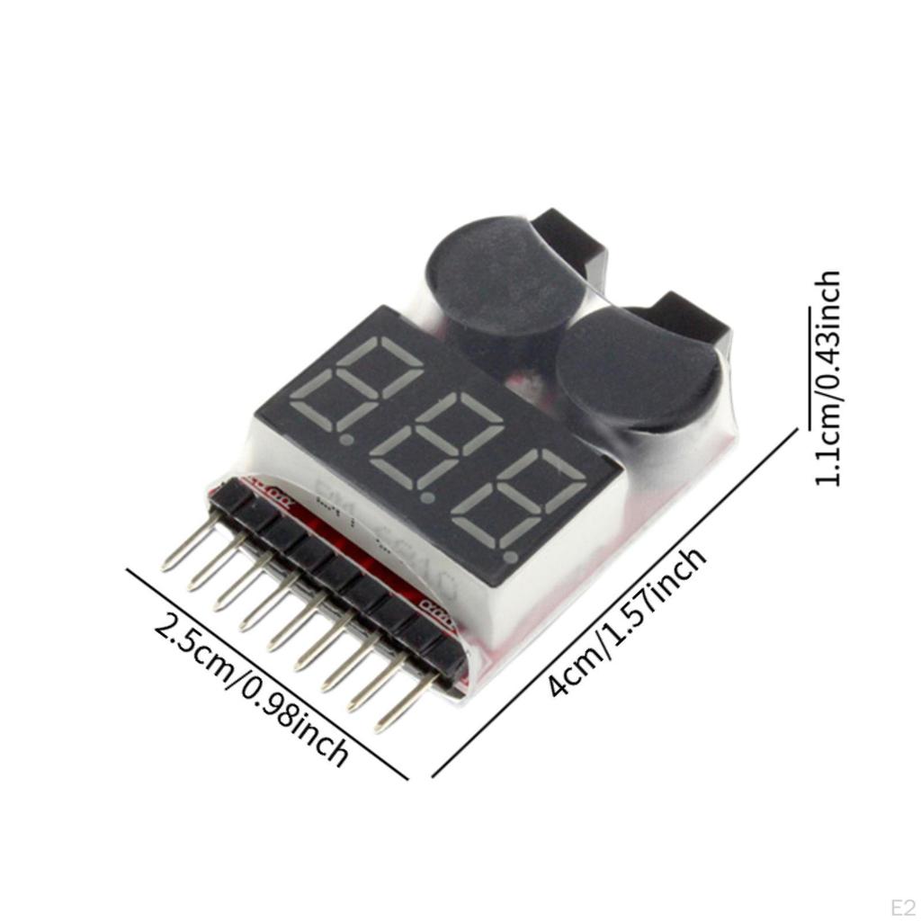 Тестер батареи 1-8S, сигнализация низкого напряжения, высокопроизводительный тестер аксессуаров