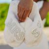Fork Strap Furry Slippers,Women Home MRS Furry Slippers BRIDE Wedding Slippers