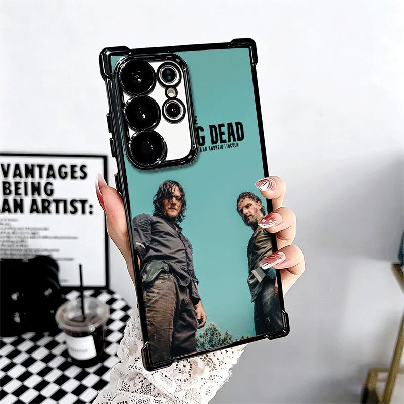 The Walking Deads Plating Phone Case For Samsung Galaxy S24 S25 FE S26 Edge S23 Ultra S22 S21 Plus S20 Anti-Fall Airabag Cover