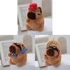 Fun Capybara Keychain Plush Toy Cuddly And Adorable Water Capybara Doll For Trendy Accessories