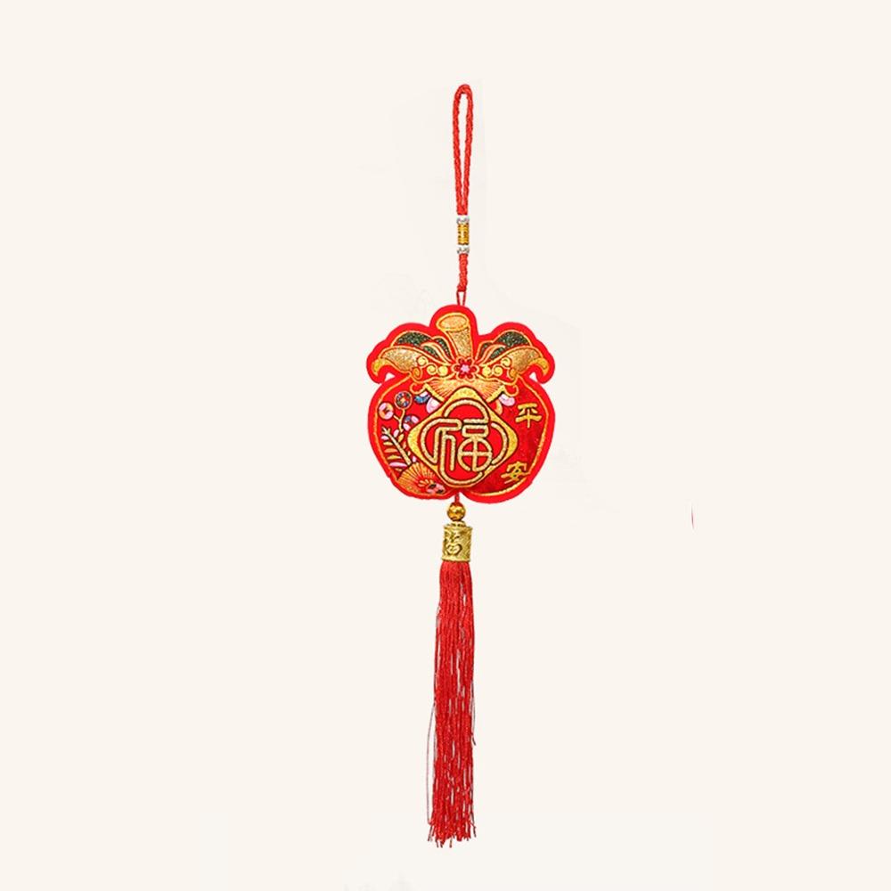 Get Rich Spring Festival Pendants Red Chinese Lucky Pendant  Party Decorations
