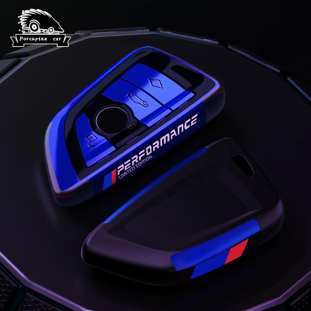 BBKJ7 PC plating Car Remote Key Case Cover Shell Fob For BMW X1 X3 X4 X5 X6 F15 F16 G30 G20 3 5 7 Series G01 G02 G05 G11 G32 F48 F39