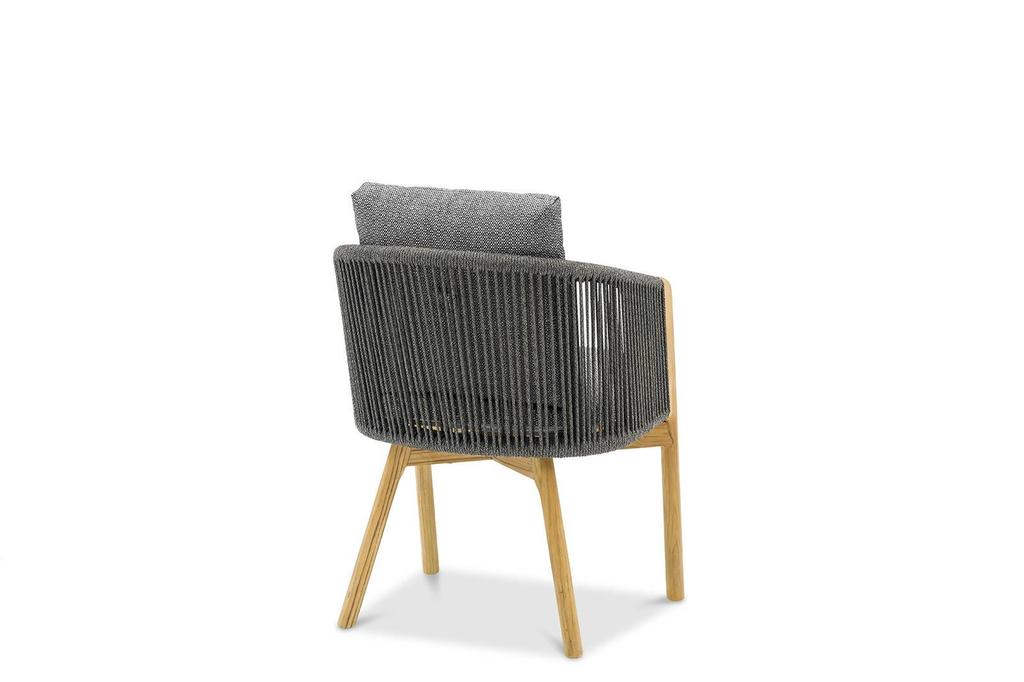 Haven Garden Chair 57X63X76 Zumm Anthracite Aluminum Teak Homms