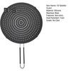 Grease Splatter Guard with Handle Heat-Resistant Non-stick Reusable Silicone Frying Pan Oil Splatter Screen Kitchen Tool