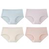 Yi Er Shuang Women's 4-Pack Mid-Waist Xinjiang Cotton Antibacterial Briefs