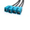 TE Mini 4-в-1 FAKRA Female LVDS Жгут проводов панорамного изображения