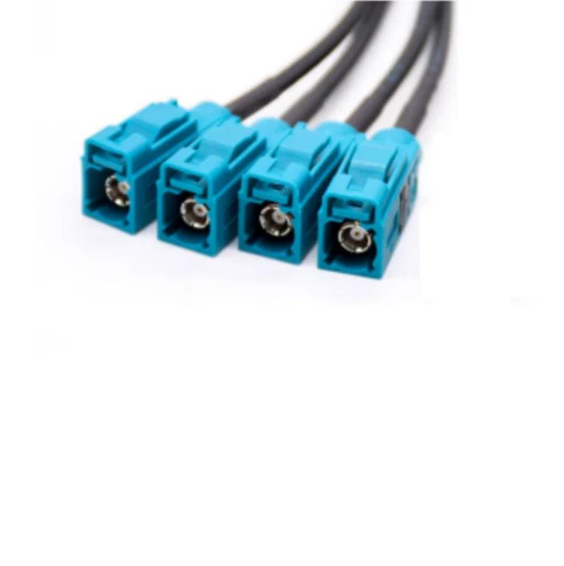 TE Mini 4-в-1 FAKRA Female LVDS Жгут проводов панорамного изображения