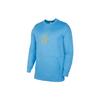 Long Sleeve Crew Neck Sweatshirt With Story Print Men Tops Blue DM5999-412