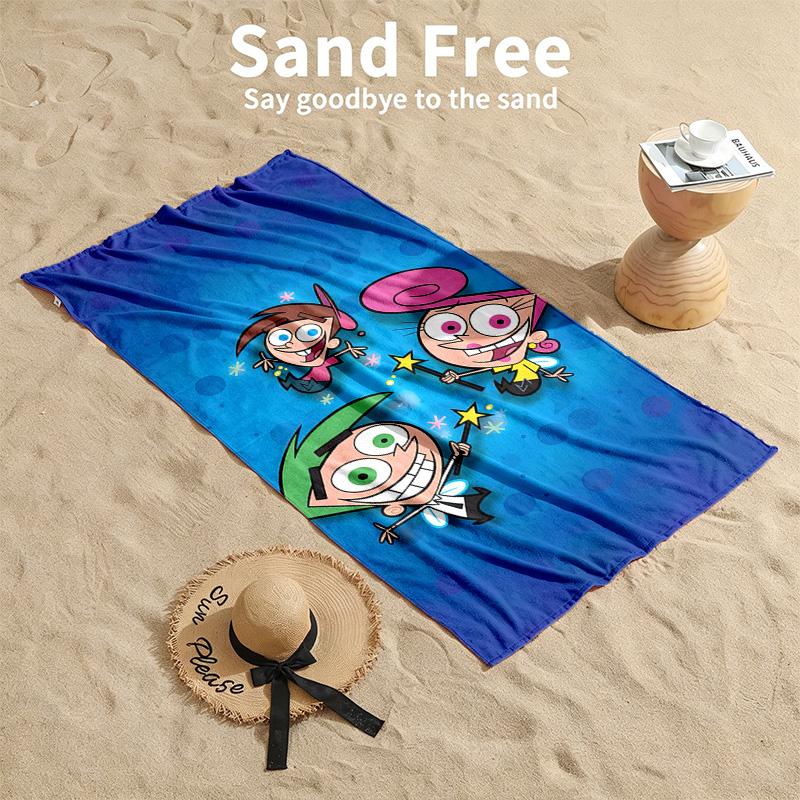 Fairy oddparents Beach towels also serve as bath towels summer essential a musthave for the outdoors the beach and the pool