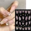 5D DIY наклейки для дизайна ногтей клейкие наклейки для дизайна ногтей маникюр советы письмо лист цветок палочки для ногтей декор обертка
