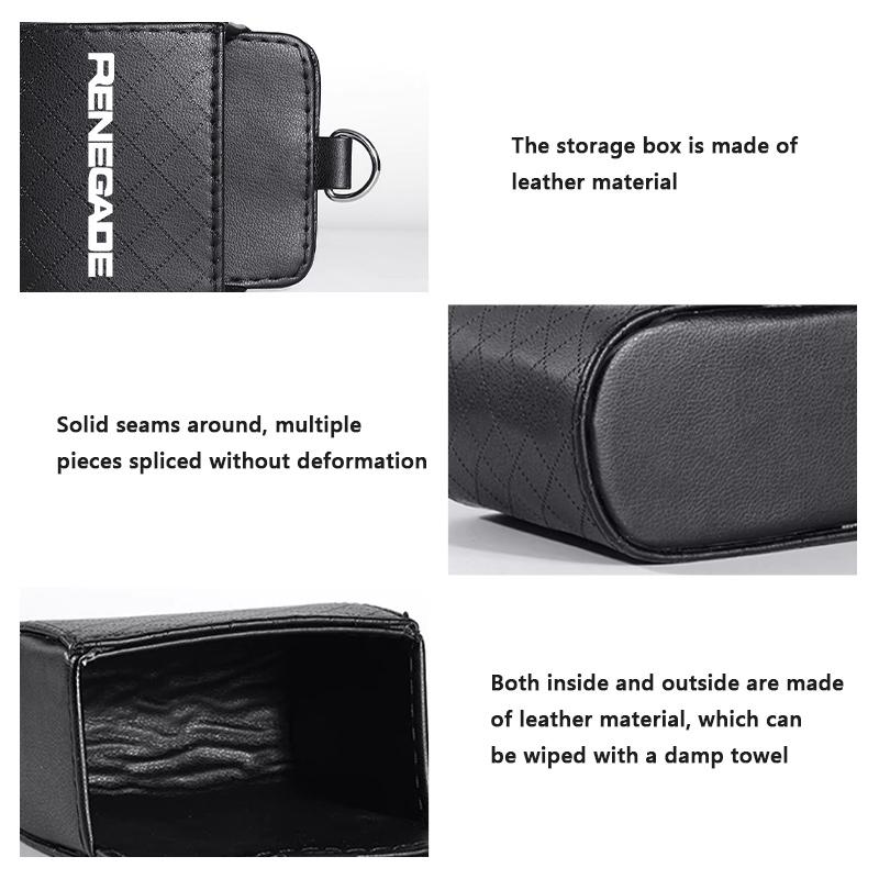 AKI2 Car Storage Bag Air Vent Dashboard Tidy Hanging Organizer Box Auto Accessories For Jeep Gladiator Rubicon JL JKU TJ YJ CJ