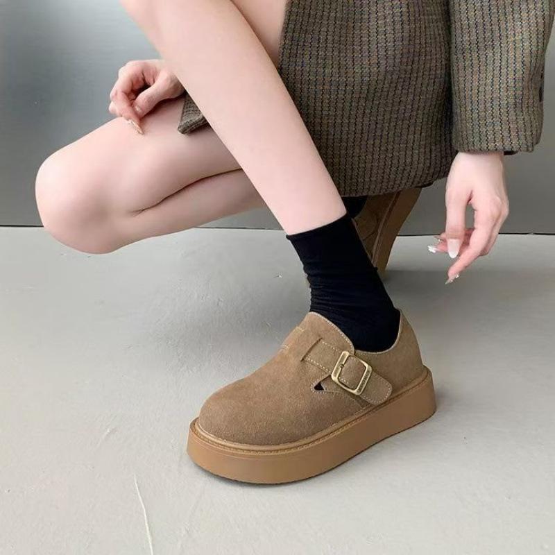 New Autumn Platform Single Shoes Fashionable Versatile Early Autumn Shoes All-inclusive Shoes