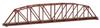 TOMYTEC TOMIX N Gauge Single Track Curved String Truss Iron Bridge S420 F Red 3278 Railroad Model Supplies