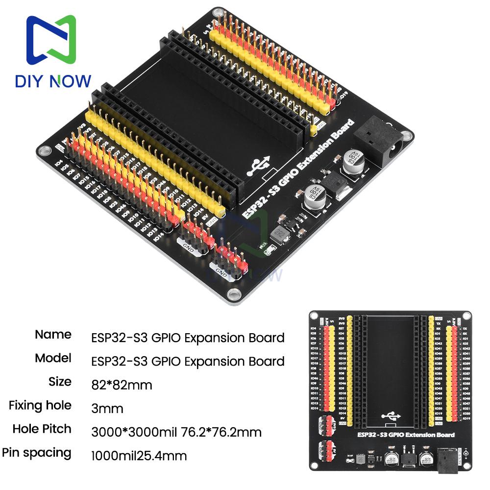 Плата расширения ESP-32 ESP32-S3 GPIO для Интернета вещей, совместимая с ESP32-S3 или платой разработки с теми же выводами, интерфейс DC5.5 * 2.1