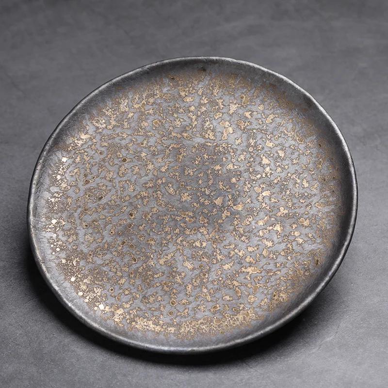 Керамическая кружка большой емкости, ретро-крупная керамическая кофейная чашка, изысканная чашка для латте, дизайнерская чашка для воды с нишей