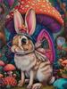 Кролик Эльф Алмазная картина Новый 2024 Животные Грибы Diy Полный квадратный круглый дрель Горный хрусталь Вышивка Мозаика Наборы для вышивки крестом Настенный декор