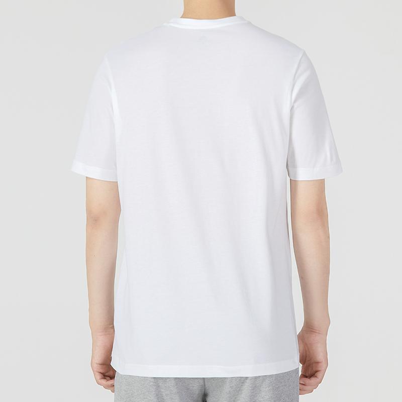 Adidas Camo Logo Round Neck Short Sleeve T-shirt Men Tops White HL6930