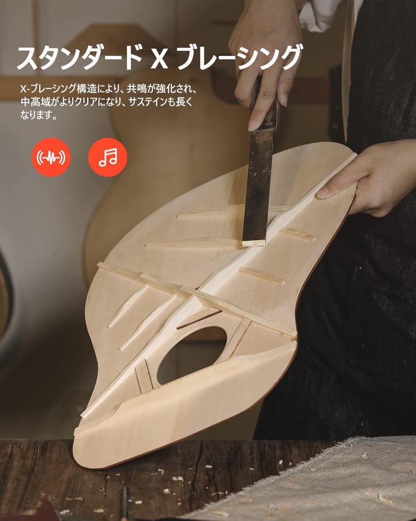 Donner Acoustic Guitar Beginner Set 41 Inch High Quality Spruce Top Acoustic Guitar Cutaway Right Handed for Beginner Practice Soft Case & Tuner