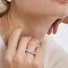 TATIANA (SILVER925) Heart Cubic Simple Ring CR1818