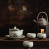 Мистер. Чайный набор Ji Beige Ru Kiln с дизайном «Река, скалы, морская вода»