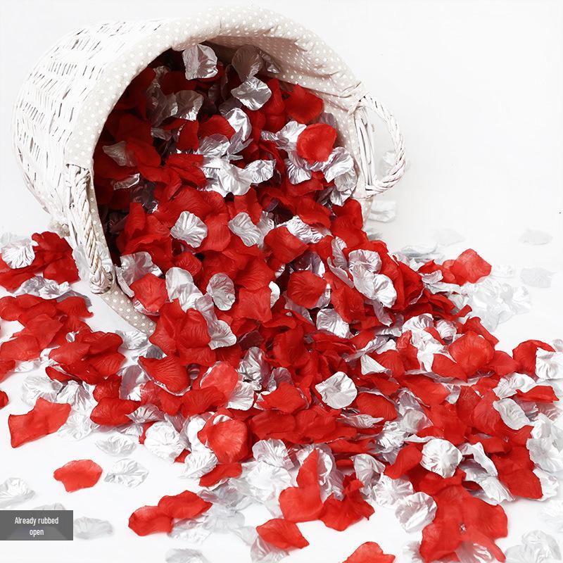 Романтический Свадебный Декор для Помолвки: Искусственные лепестки красной розы