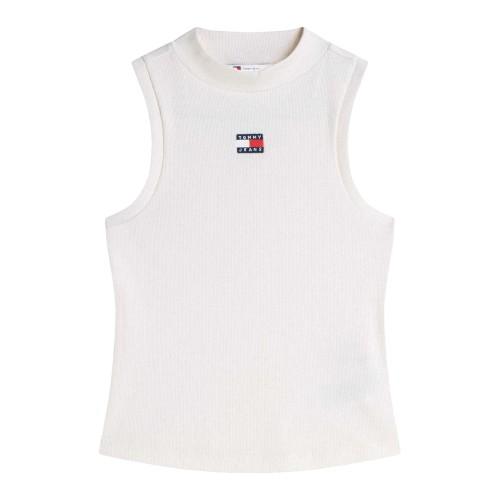 Tommy Jeans Womens/Ladies Ribbed Racerback Fitted Vest Top