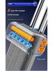 All-in-One Lazy Mop with Hand-Free Wash & Stainless Steel Pole for Wet/Dry Use