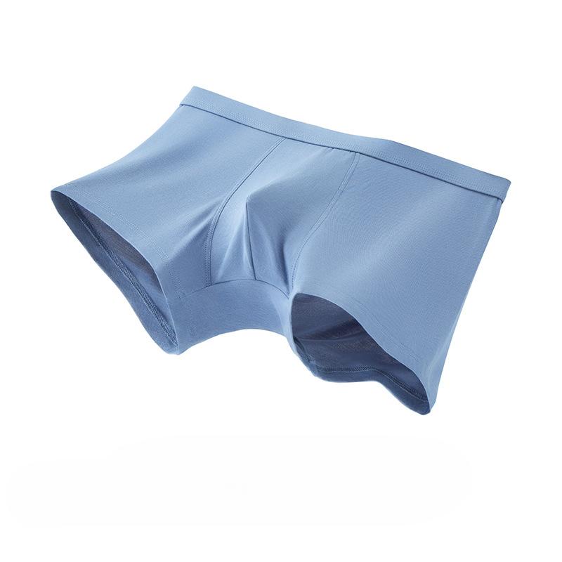 Мужское нижнее белье из модала, антибактериальные шорты-боксеры со средней талией, бесшовные дышащие шорты-боксеры