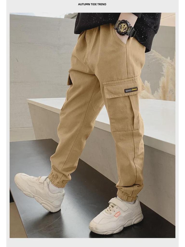 Весна/Осень 2024 Модные комбинезоны для мальчиков – Стильные и модные повседневные брюки для больших мальчиков