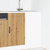 VidaXL Kitchen Cabinet Kalmar Artisan Oak Engineered Wood, Sink Cabinet, Kitchen Cabinet with Drawer 854327