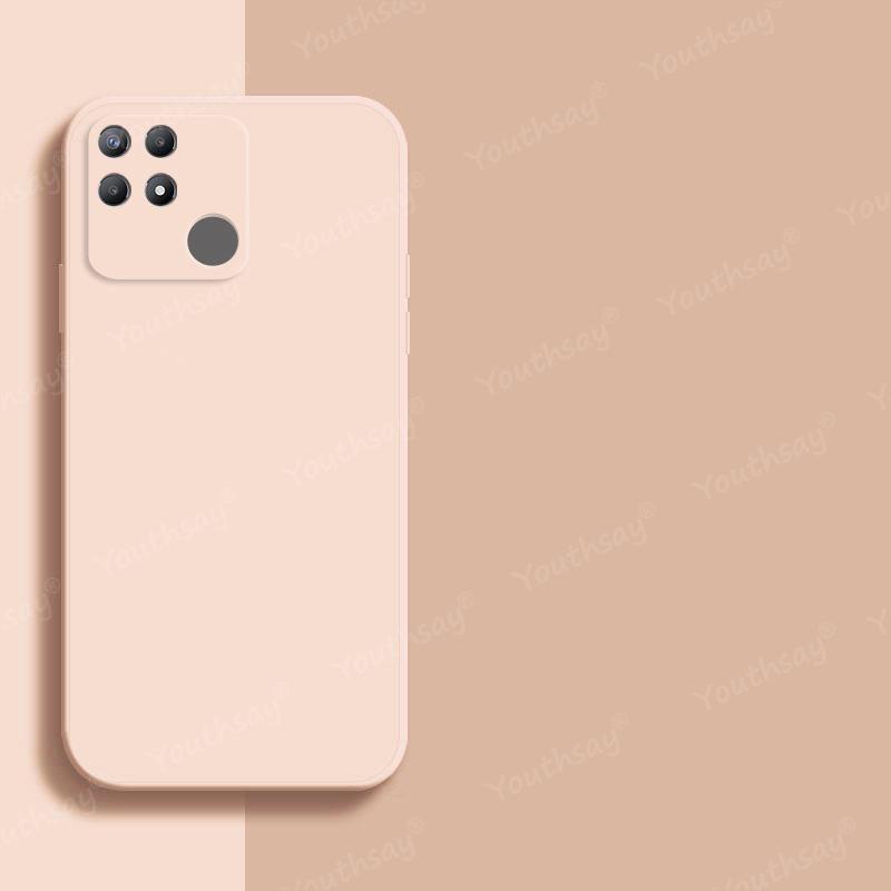 Чехол для Realme Narzo 50A Чехол для Realme Narzo 50 A 50i Силиконовый Однотонный Защитный Резиновый Мягкий Чехол Для Realme Narzo 50A Чехол