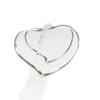 Great TIFFANY&Co. Pierce Open Heart Hoop Pierce Silver 925 Women Used