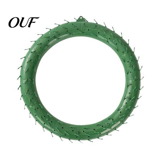 Christmas Wreath Supplies Plastic Frame, Floral Making Ring, Circle/Heart Shaped DIY Base Ring for Arrangements, Craft Projects Seasonal Frame